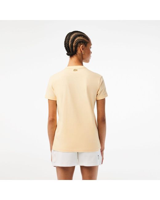 Lacoste Natural Slim Fit Organic Cotton Jersey T-Shirt