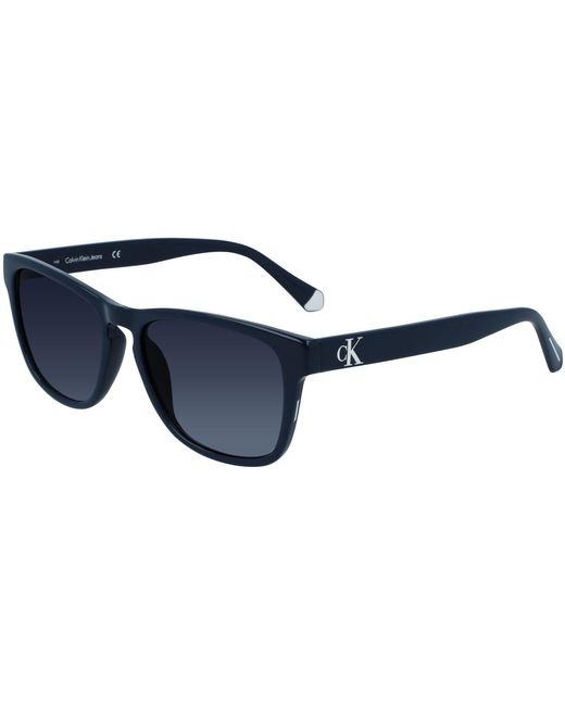 Calvin Klein Blue Modified Rectangle Sunglasses for men