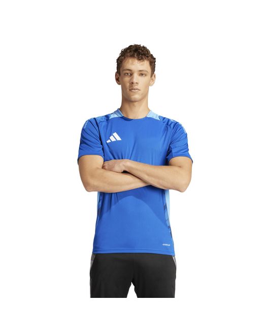 Adidas Blue Tiro 25 Competition Training T-Shirt for men