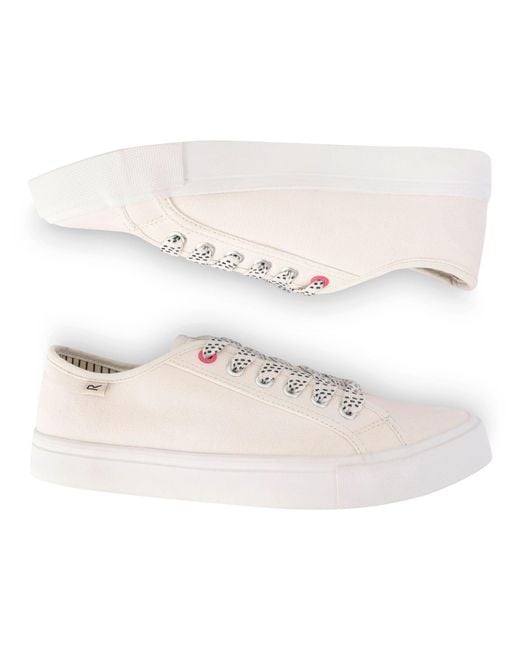 Regatta White Marine Canvas Trainers