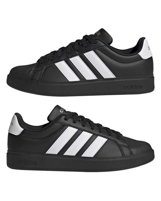 Adidas Black Street Talk Low-Top Trainers for men