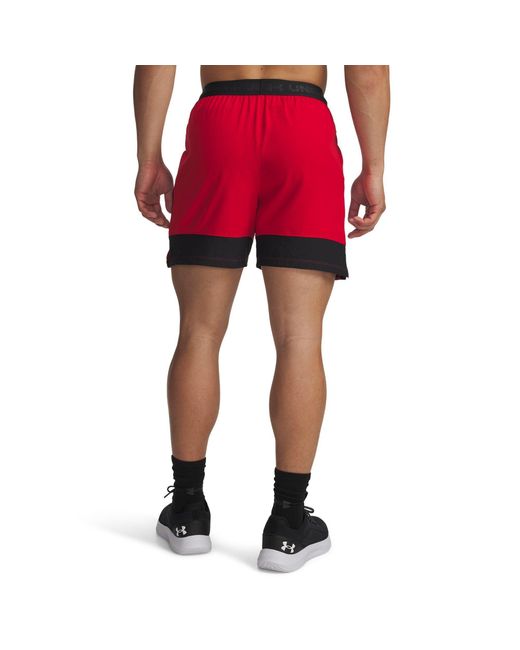 Under Armour Red Performance Gym Shorts for men