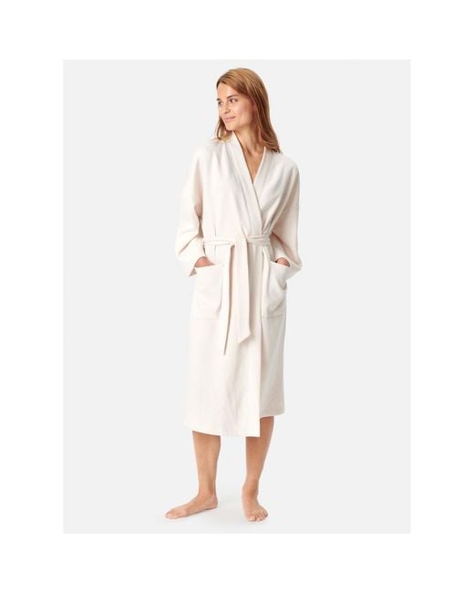 CCDK White Kimono Dressing Gown