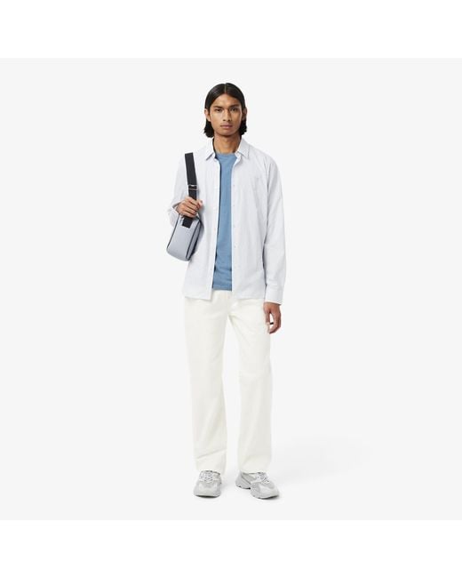 Lacoste Blue Cotton Pima T-Shirt for men