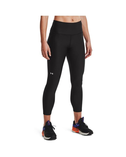 Under Armour Black Tech No-Slip Waistband Ankle Leggings