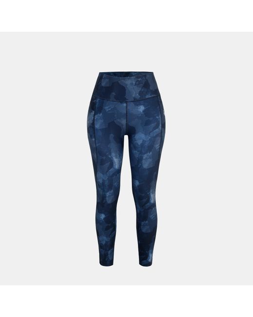La Gear Blue High Waisted Full Length Skinny Fit Performance Gym Leggings