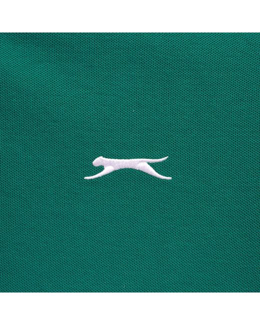 Slazenger 1881 Green Tipped Polo Shirt for men