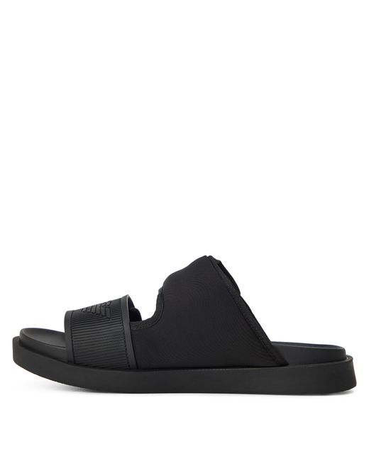 Emporio Armani Black Sandals for men