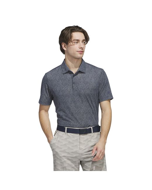 Adidas Gray Short-Sleeve Performance Polo Shirt for men