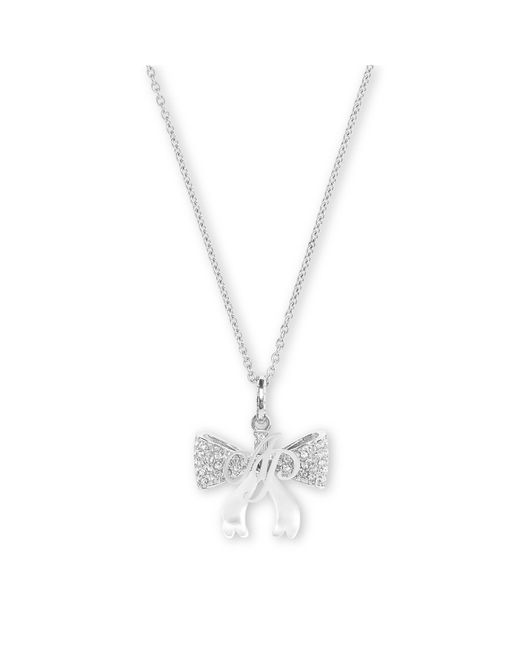 Agent Provocateur White Brietta Bow Necklace