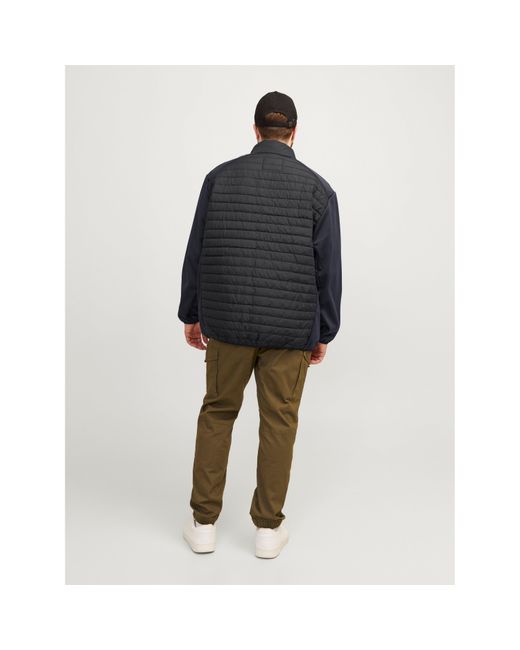 Jack & Jones Blue Lightweight Quilted Puffer Jacket for men