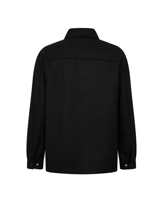 Maison Kitsuné Black Casual Harrington Jacket for men