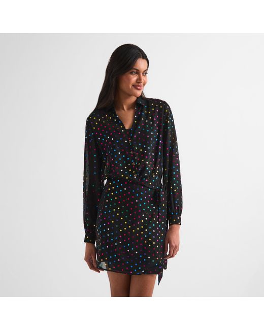 Never Fully Dressed Black Miley Wrap Dress