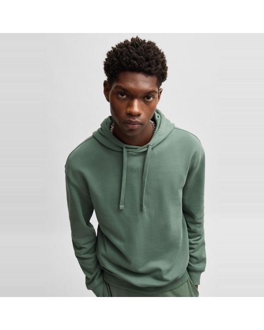 HUGO Green Logo Hoodie for men