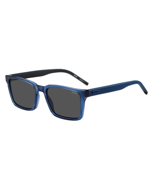 HUGO Blue Rectangular Wayfarer Sunglasses for men