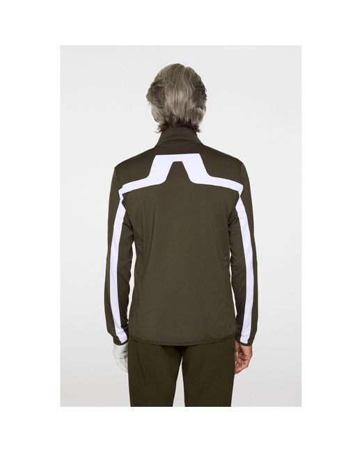 J.Lindeberg Green Jarvis Mid Layer Pullover for men