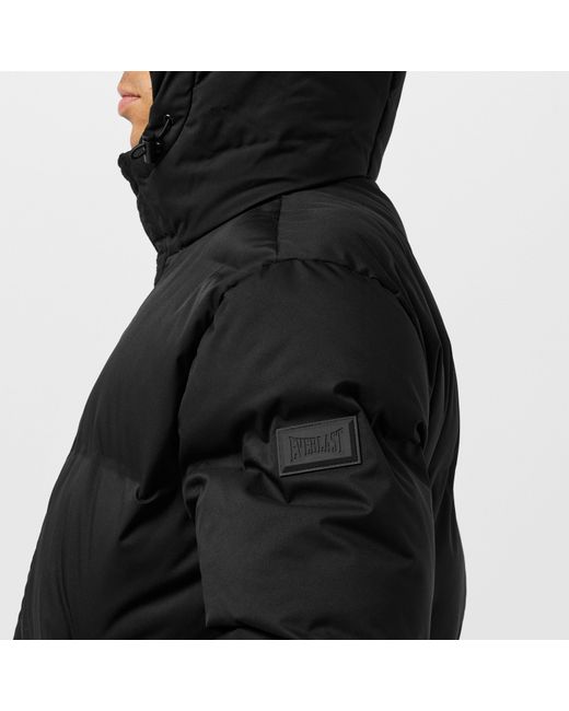 Everlast Black Water Resistant Windproof Hooded Short Puffer Jacket for men