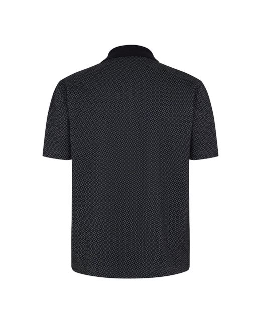 Paul Smith Black Button Front Short Sleeve Patterned Shirt for men