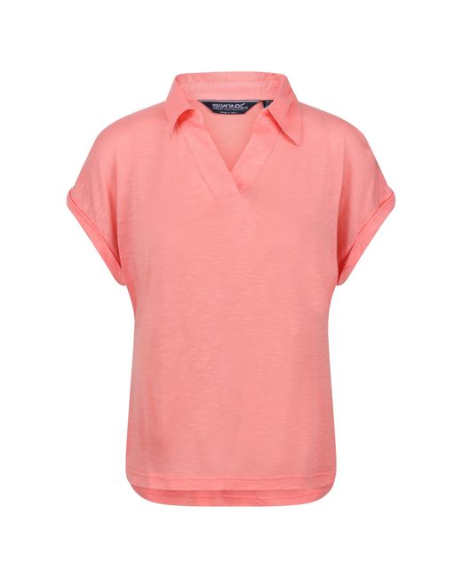 Regatta Pink Lupine Short Sleeve Polo Shirt