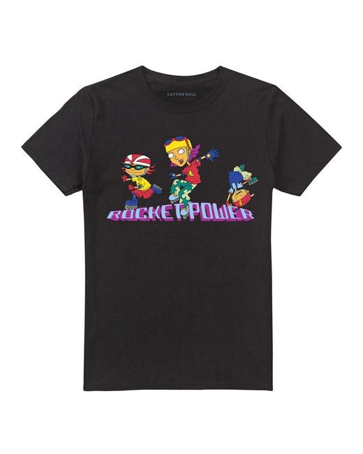 Other Black Rocket Power Otto Reggie And Twister Skate T Shir for men
