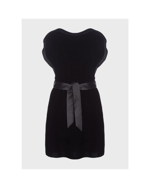 Emporio Armani Black Mini Belted Dress