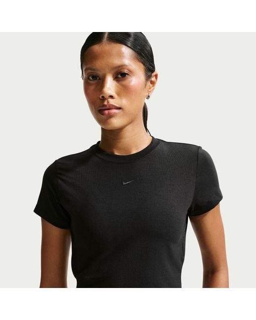Nike Black Chill Knit Crop