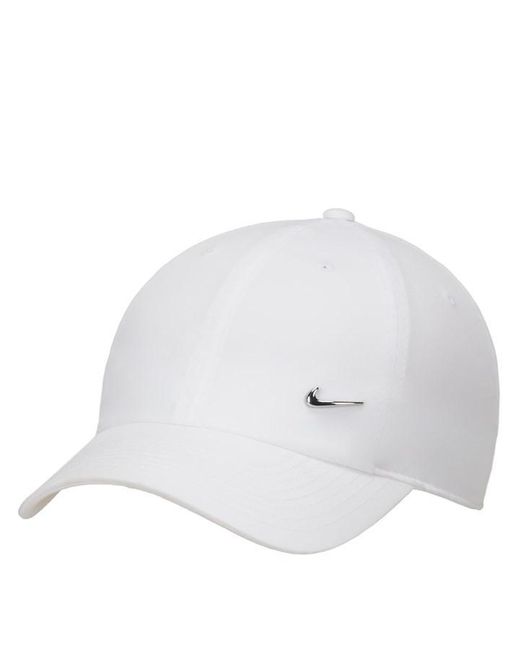 Nike White Metal Swoosh Cap for men