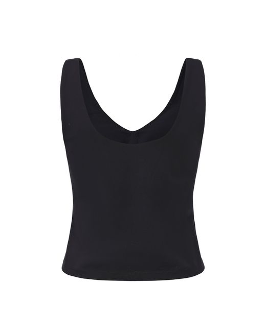 La Gear Black V-Neck Active Tank Top