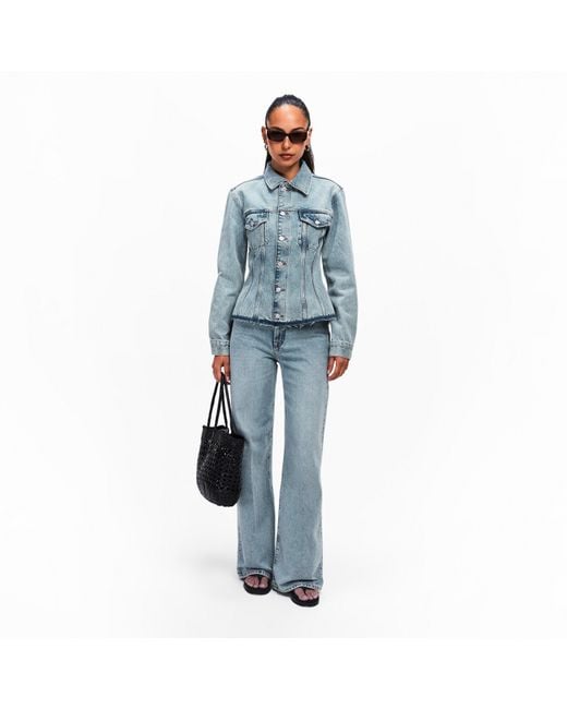 7 For All Mankind Blue Denim Jacket