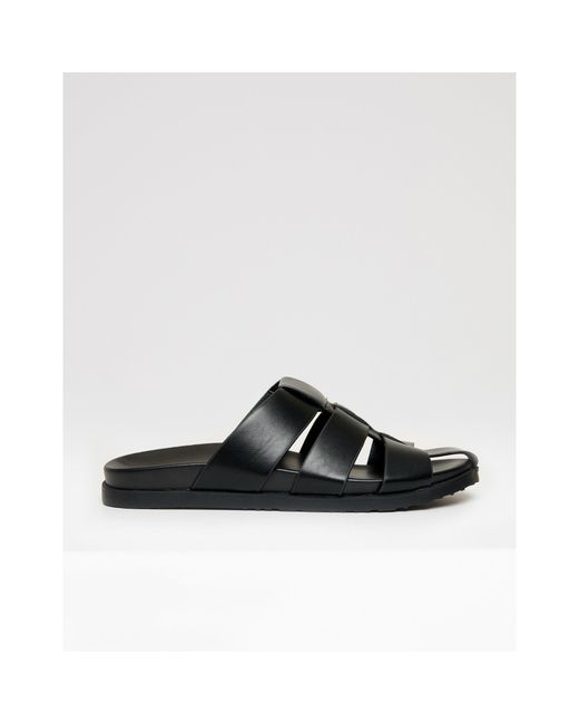 Threadbare Black Abel Flat Sandals for men