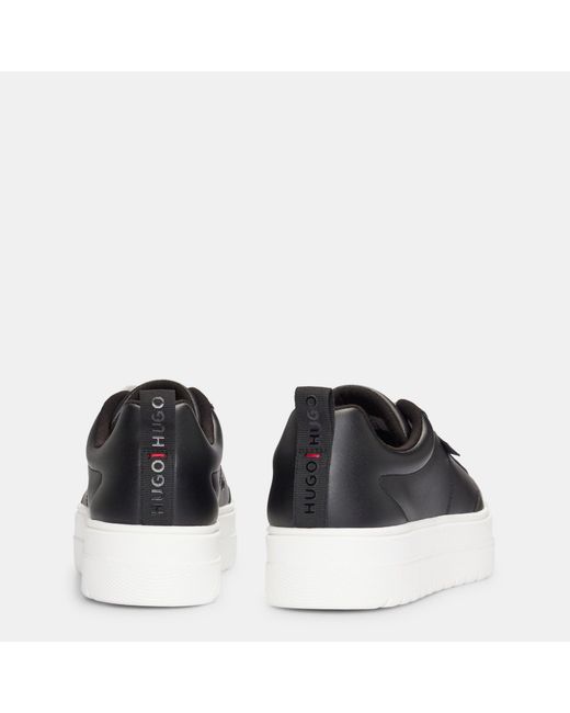 HUGO Black Lyssa Tenn Platform Trainers