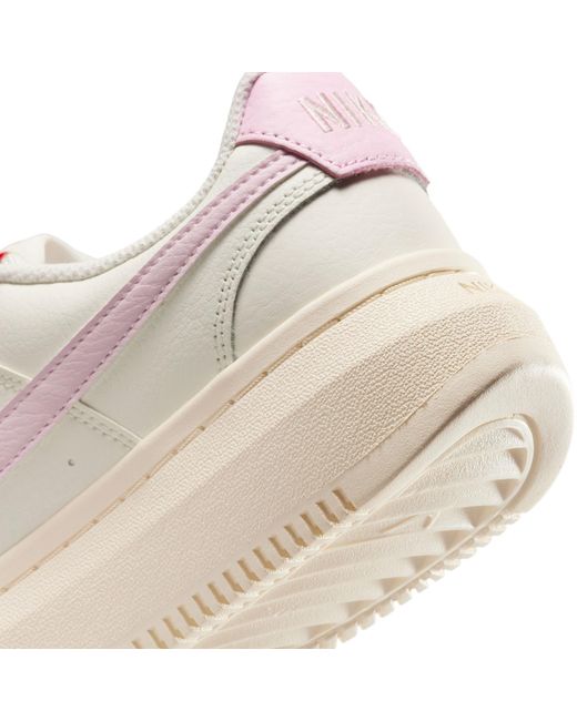 Nike Pink Court Vision Alta Leather Trainers