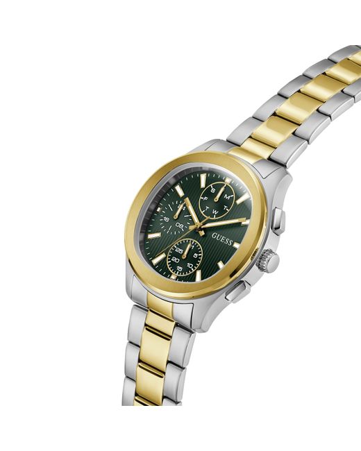 Guess Metallic Palmer Quartz Analogue Watch for men