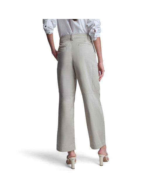 DKNY Gray Wide Leg Trouser