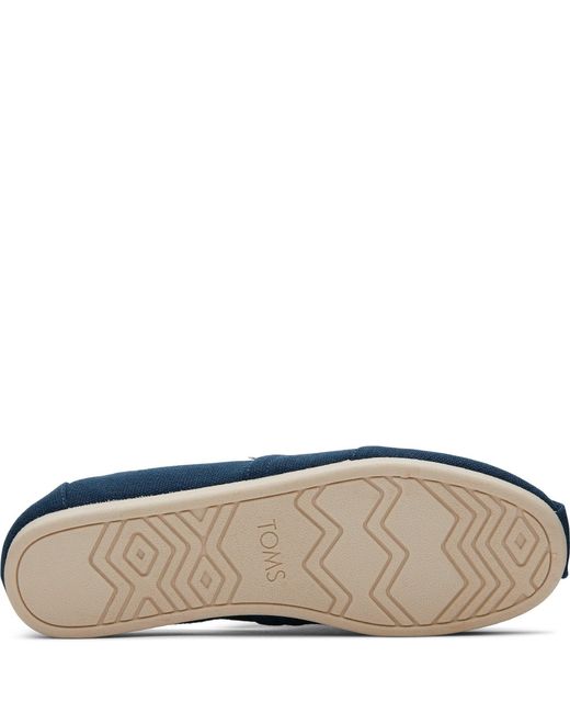 TOMS Blue Alpargata Classic Espadrilles Size 6 for men