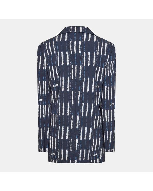 Off-White c/o Virgil Abloh Blue Suit Jacket