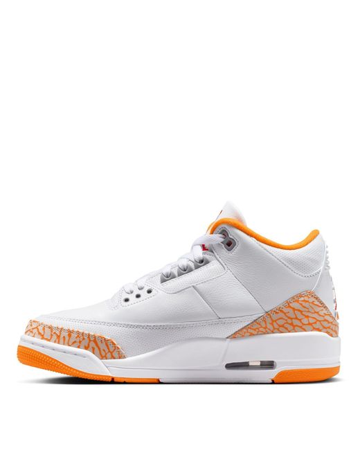 Nike White 3 Retro Citrus