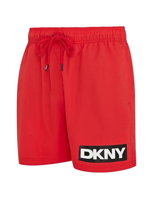 DKNY Red Swim Shorts Kos for men