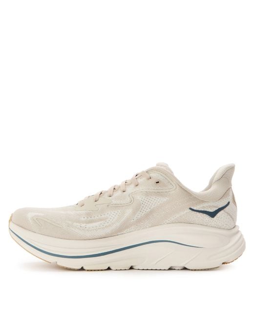 Hoka One One White Clifton 10 Running Trainers for men