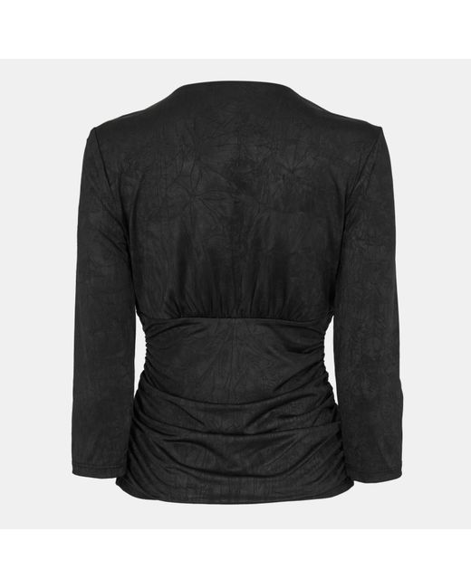 DKNY Black Long-Sleeve Zip T-Shirt
