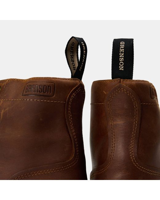 GRENSON Brown Radley Hiker Rugged Boots for men