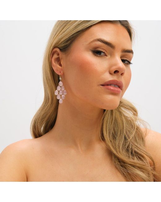 Jon Richard Metallic Plated And Droplet Earrings