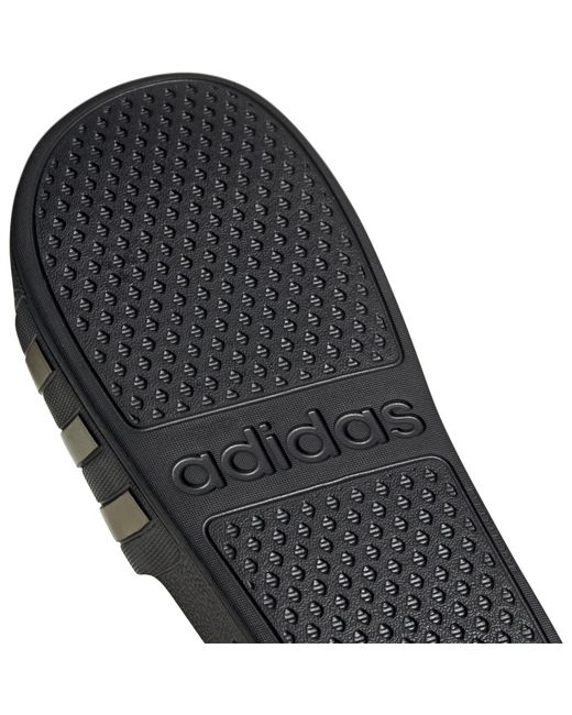 Adidas Black Adilette Aqua Slide