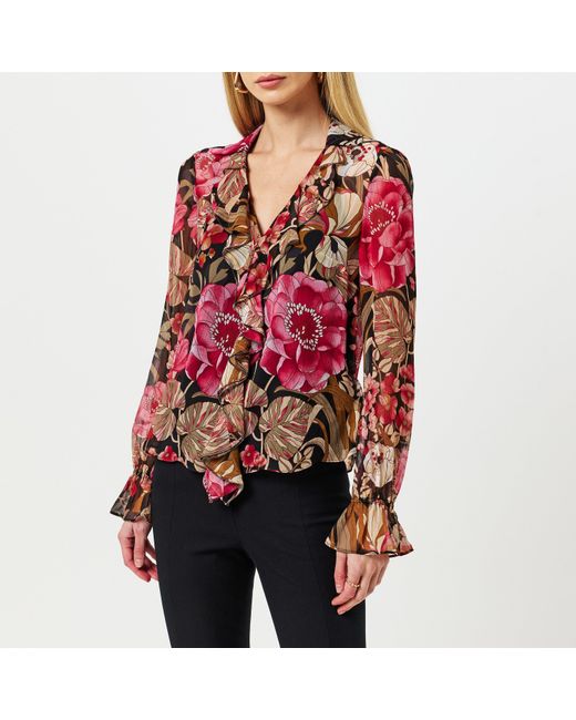 Ted Baker Pink Cristii Long-Sleeve Patterned Shirt