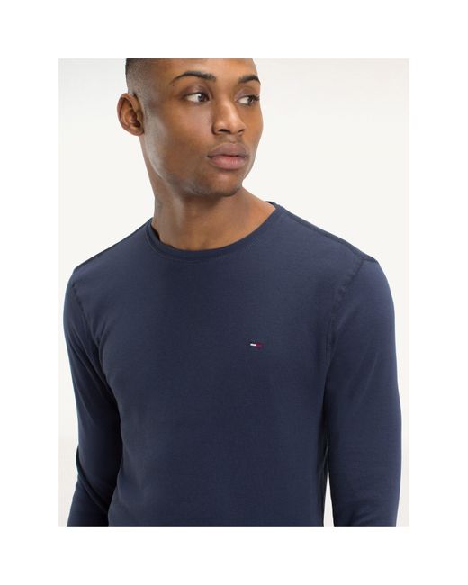 Tommy Hilfiger Blue Original Long Sleeve T Shirt for men