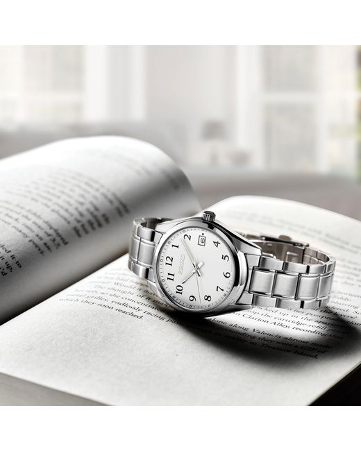 Seiko Metallic Classic Date Quartz Analogue Quartz Watch for men
