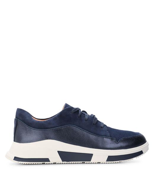 Fitflop Blue Freya Suede Sneakers