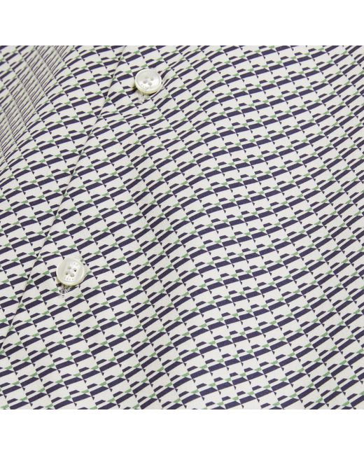 Ted Baker Gray Ls Slim Geo Long Sleeve Patterned Shirt for men