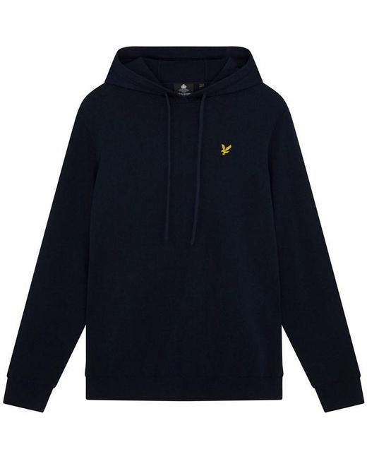 Lyle & Scott Blue Lyle Knitted Hoodie Sn99 for men