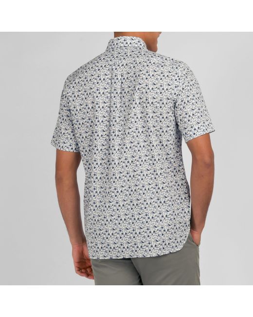 Eden Park Gray Shirt With Exclusive Floral Print for men